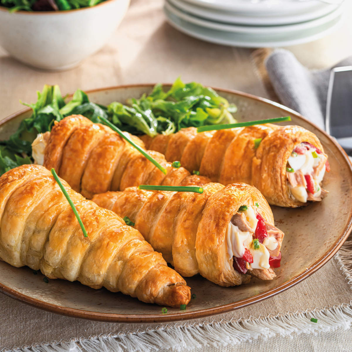 Cucuruchos rellenos de ensaladilla de atún 