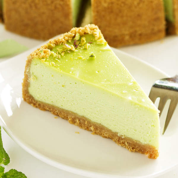 Tarta de queso y pistacho