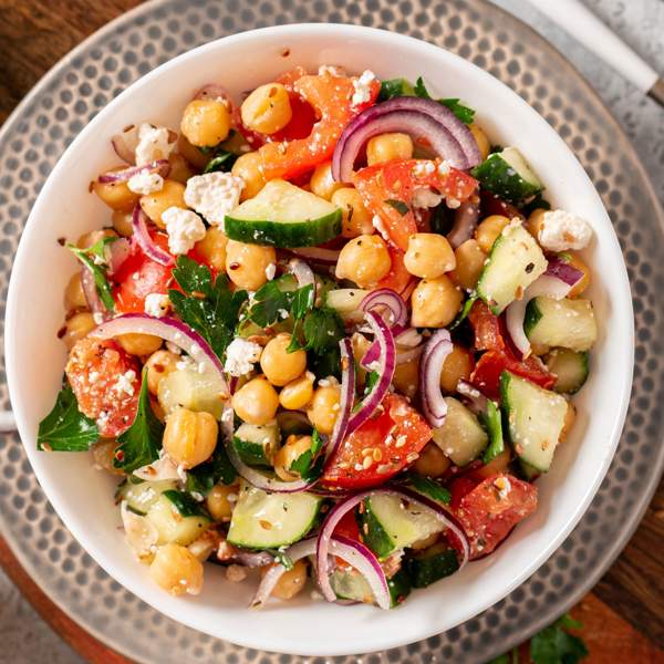 Ensalada turca de garbanzos