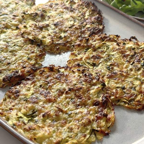 Tortitas de calabacín y parmesano