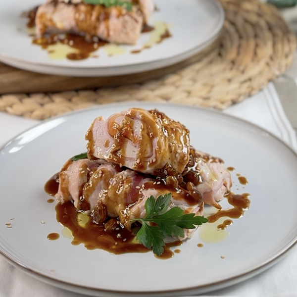 Rollitos de pavo rellenos