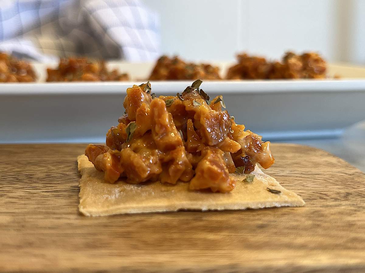 Canapés de tartar de chorizo, una idea fácil y resultona para Navidad ...