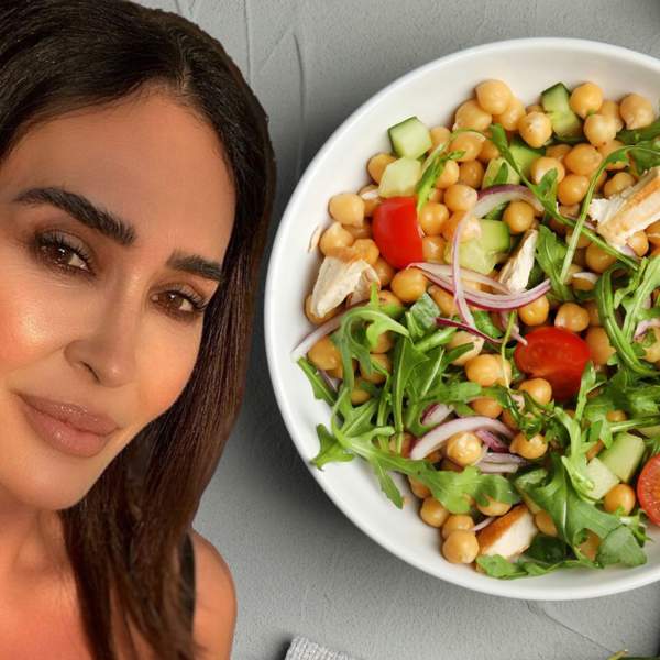 Vicky Martín Berrocal prepara una ensalada de garbanzos supernutritiva ¡en 5 minutos!