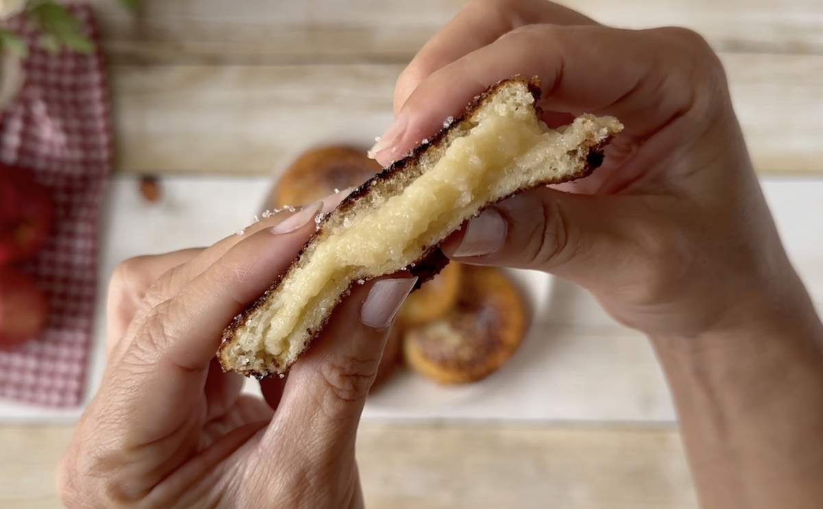 pastelitos de manzana y pan de molde