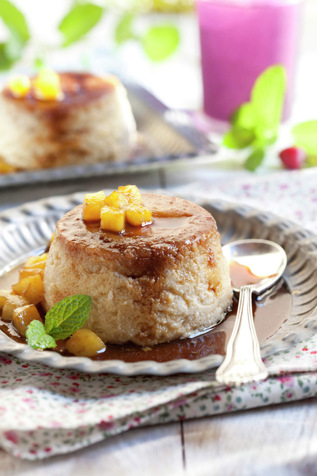 FLAN DE MANZANA AL CARAMELO.