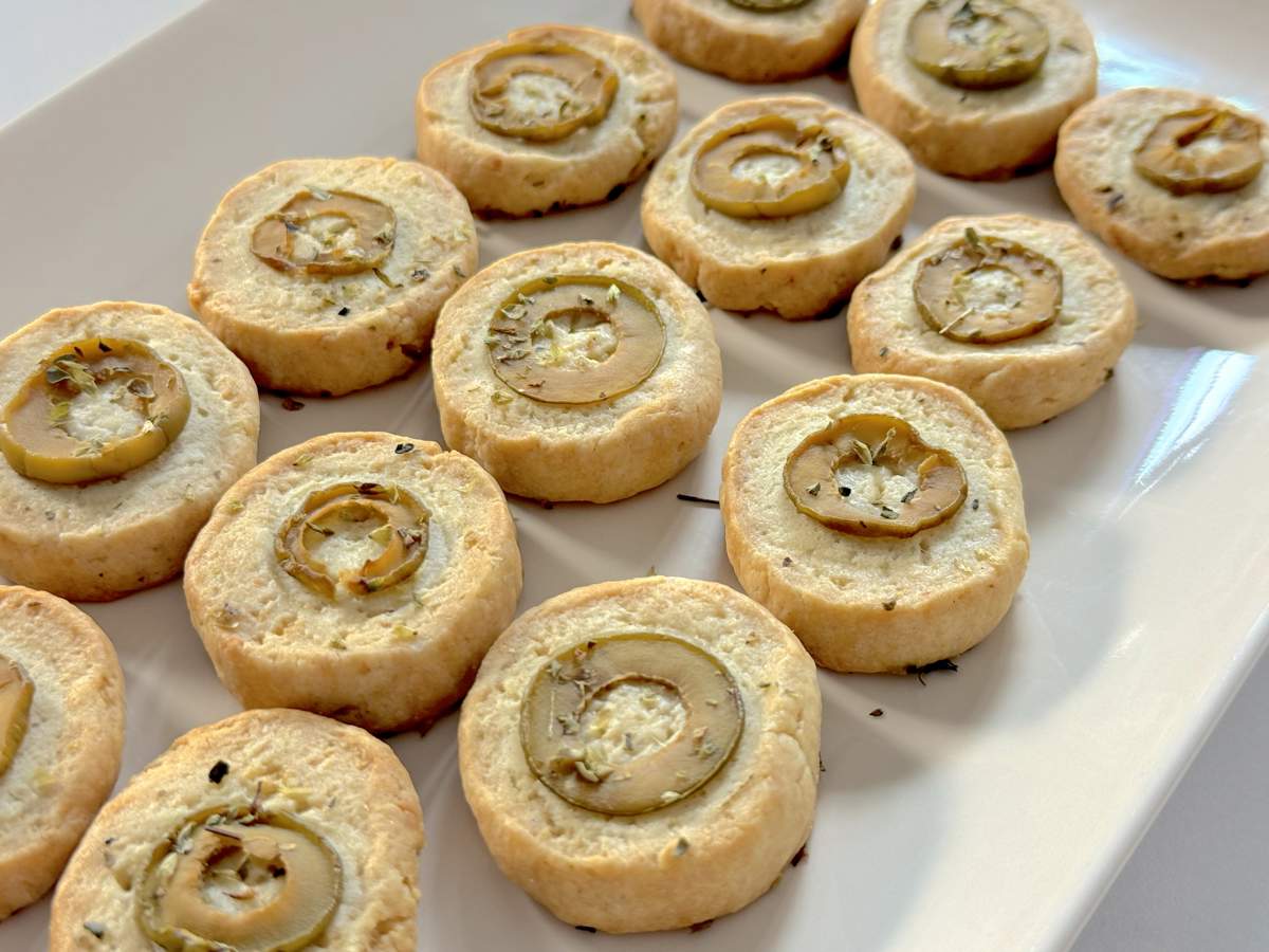 Galletas saladas con aceitunas de Enrique Sánchez