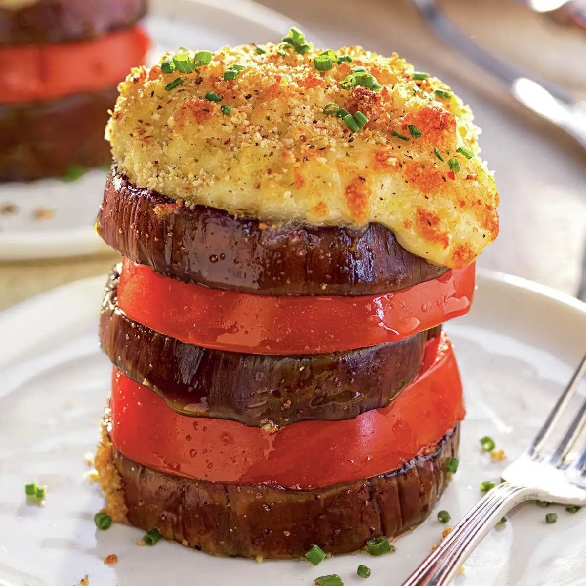 Timbalitos de berenjena y tomate