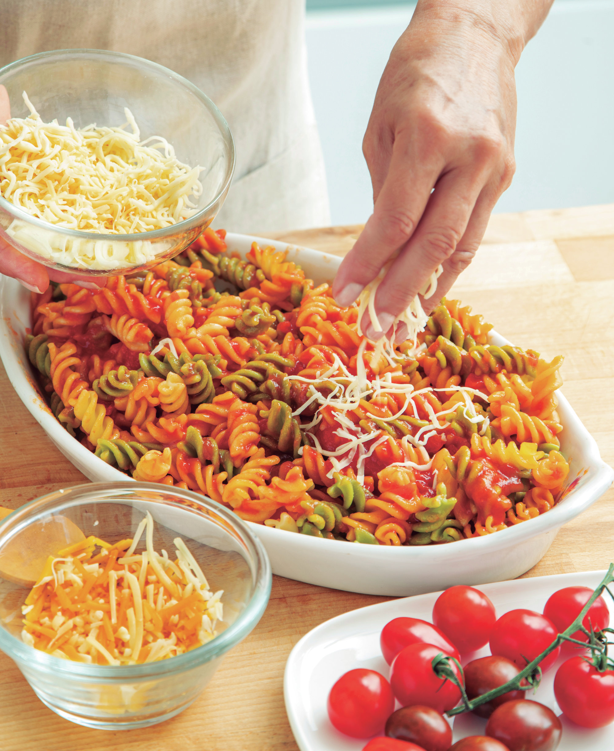 3. Agrega el queso rallado