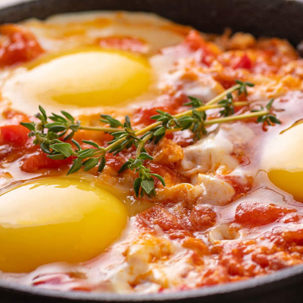 Huevos al purgatorio, una receta italiana con huevos perfecta para cenar