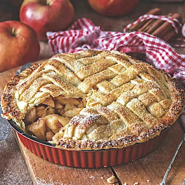 Ni americana, ni inglesa. La tarta enrejada de manzana (apple pie lattice) es holandesa y se llama appeltaart