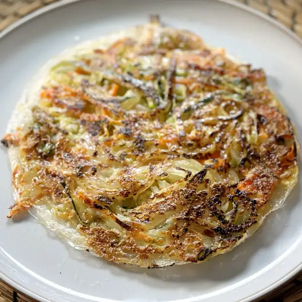 Tortitas de verduras con papel de arroz