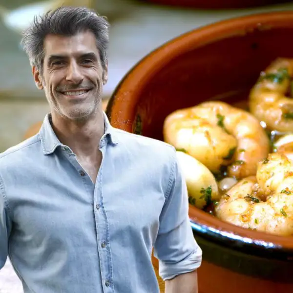 El plato favorito de Jorge Fernández ('La ruleta de la suerte') son estas gambas al ajillo, ideales para Navidad