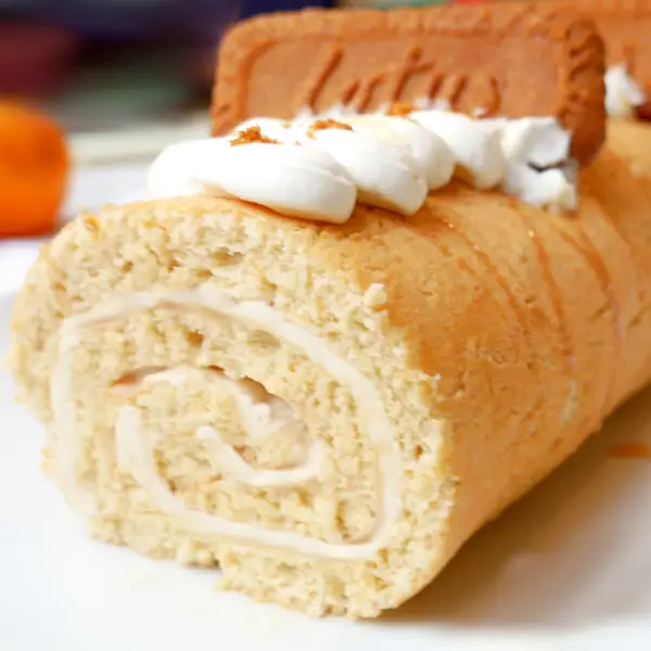 Brazo de gitano con crema de galletas Lotus