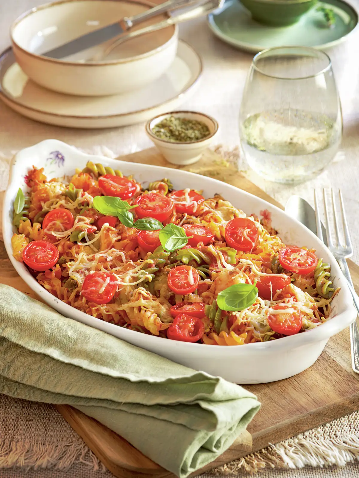 Pasta al horno con tomatitos