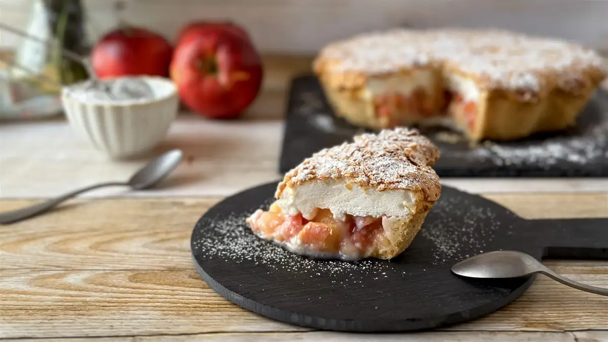 Tarta de manzana alemana con yogur