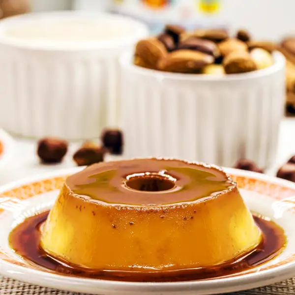 Flan de nueces, un postre sencillo, delicioso y sin pretensiones, perfecto para tus fiestas navideñas