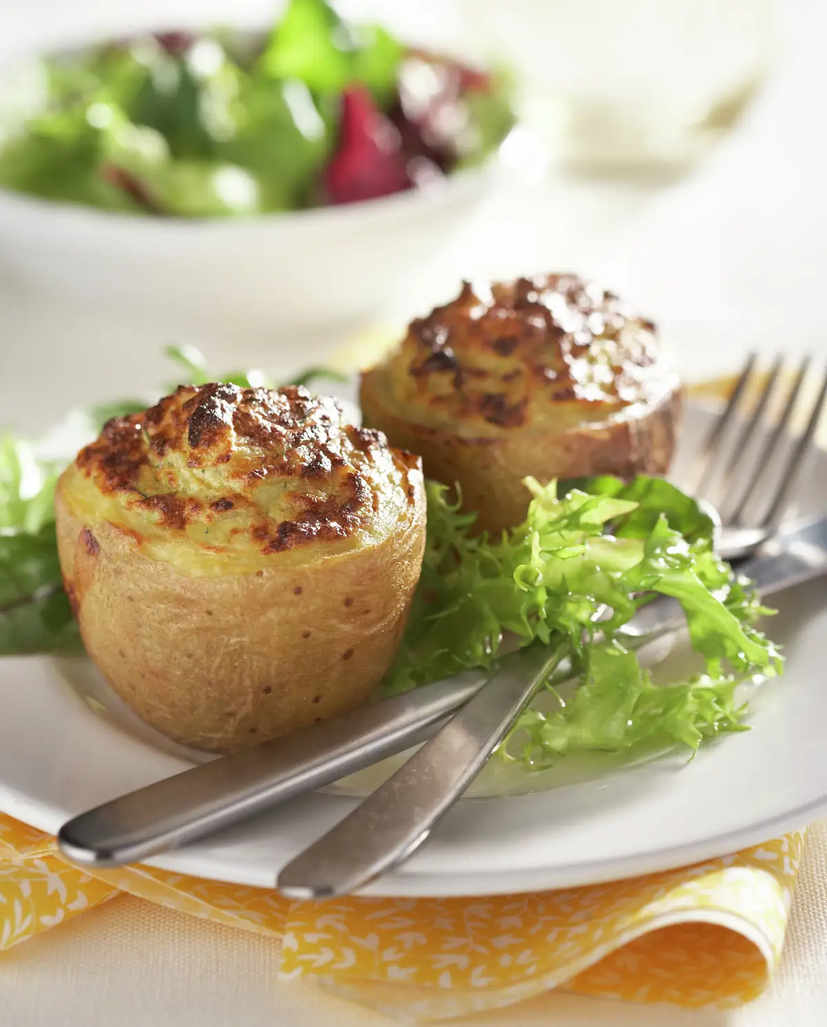 PATATAS RELLENAS CON ROQUEFORT.