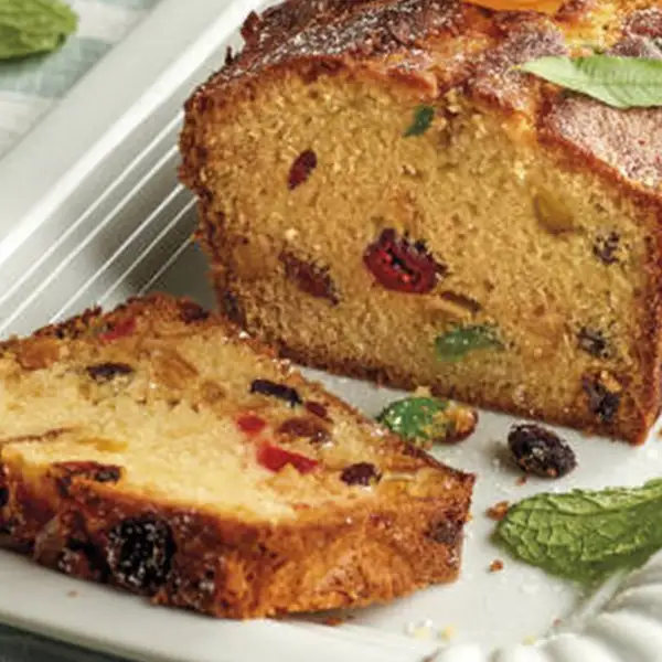 Plumcake con fruta confitada