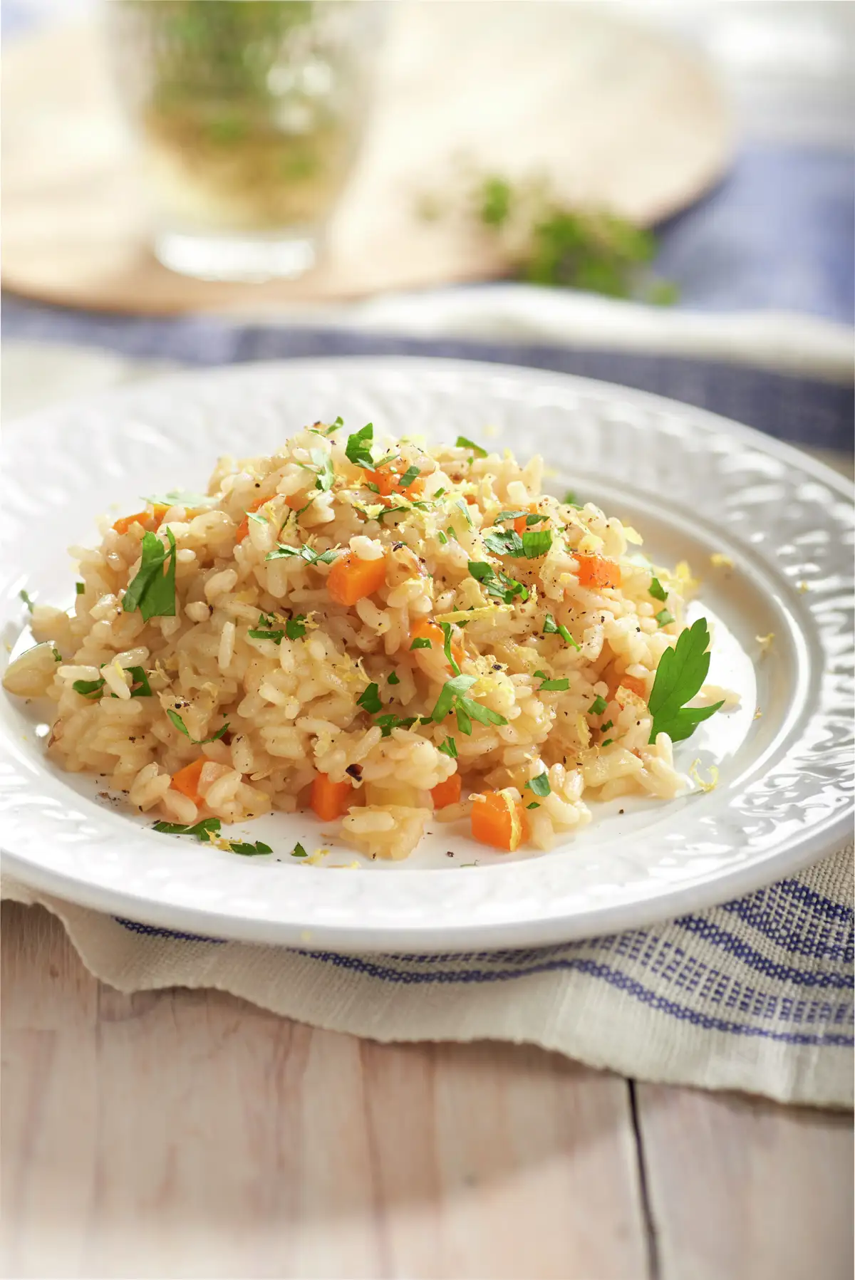 ARROZ CON CEBOLLETA Y ZANAHORIA AL LIMÓN.