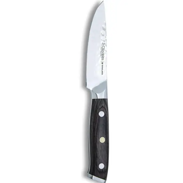 3 Claveles, cuchillo de verduras profesional Kimura (9 cm-3,5 cm de hoja)