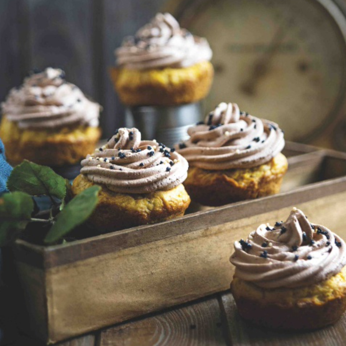 Cupcakes con crema de anacardos