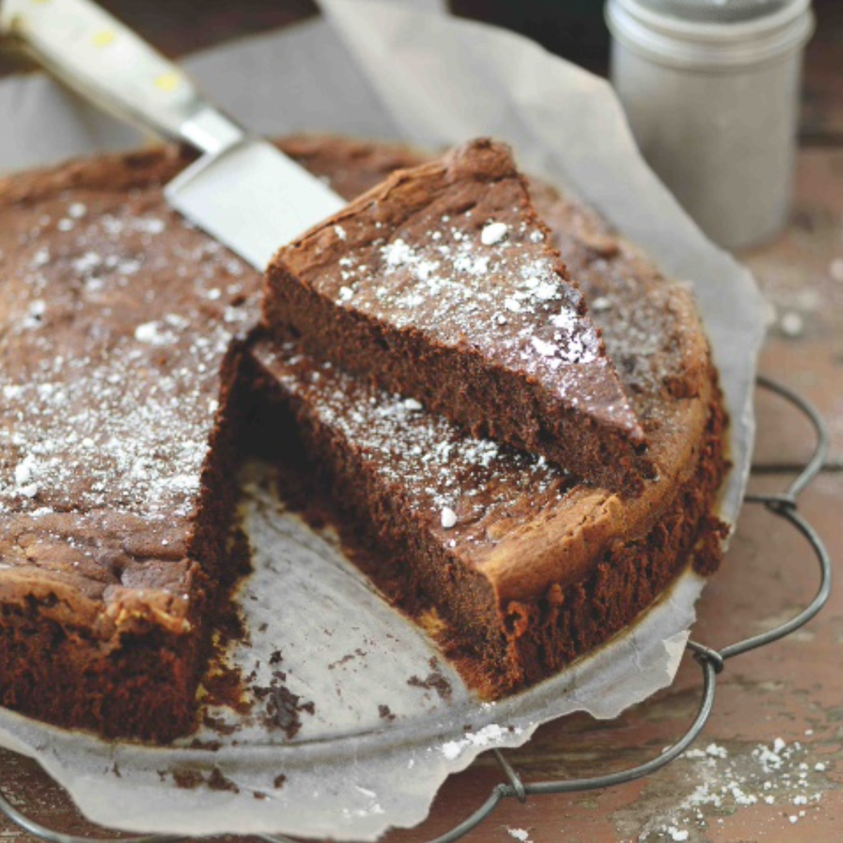 Pastel cremoso de chocolate