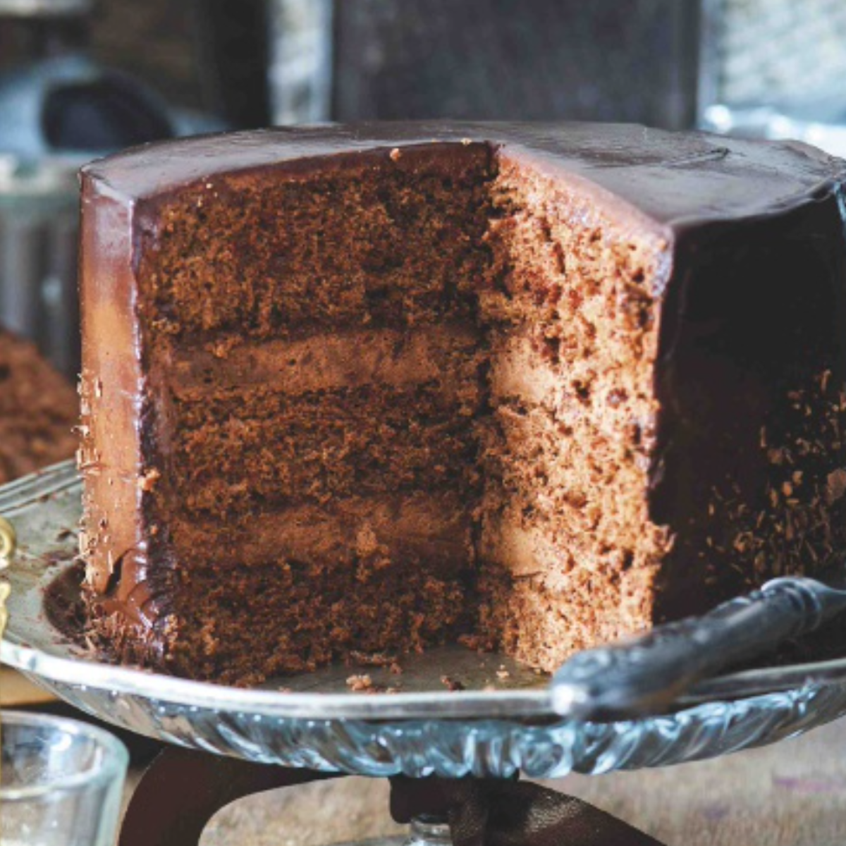 Pastel de chocolate y trufa