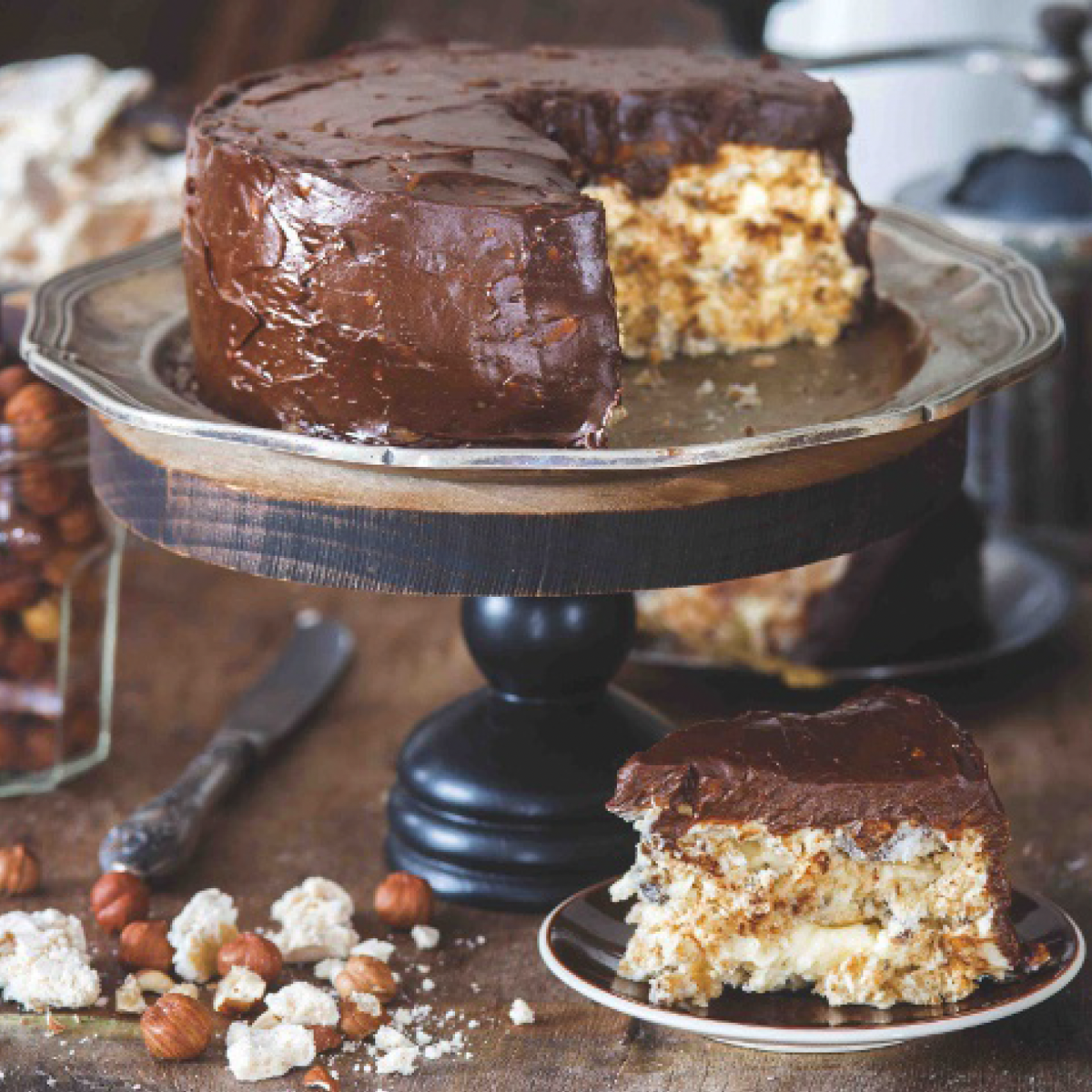 Tarta Kiev con chocolate