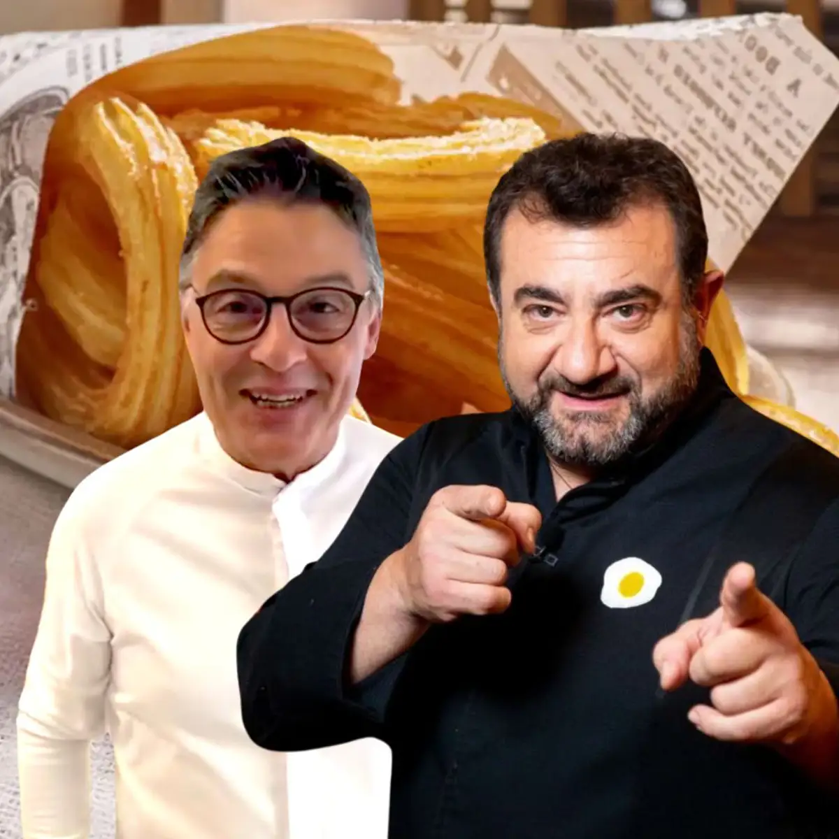 Oriol Balaguer y Sergio Fernández y sus trucos para hacer churros