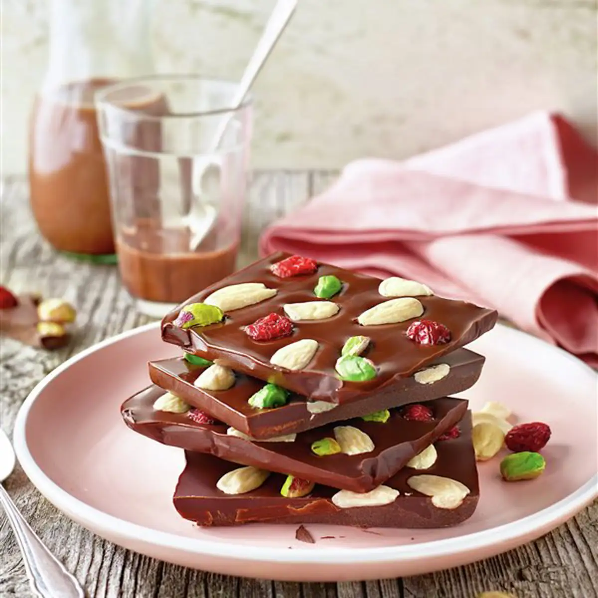 Tableta de chocolate con frutos secos