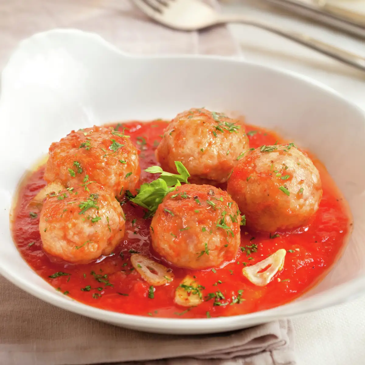 Albóndigas de pavo con salsa de tomate 