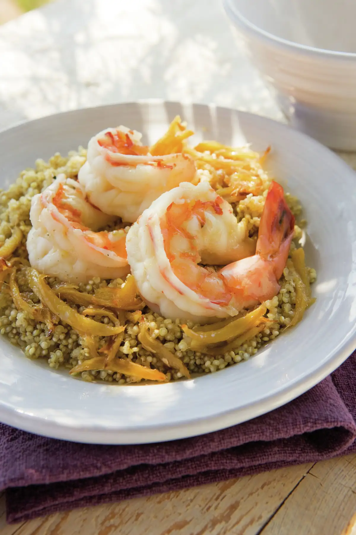 gambas_caramelizadas_con_quinoa