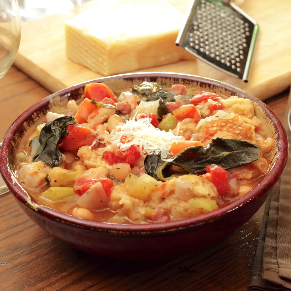 Sopa ribollita de la abuela toscana