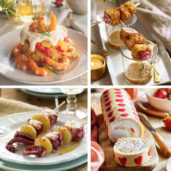 Menús de San Valentín: 4 propuestas deliciosas y fáciles