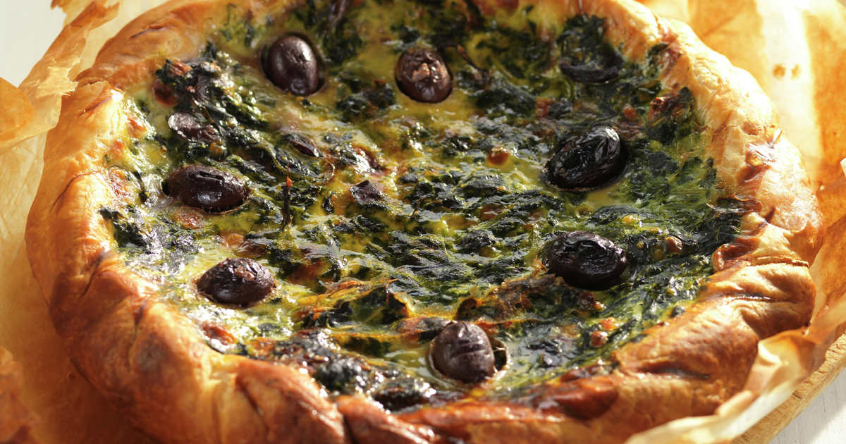 ¿Buscas una cena ideal? Mira este hojaldre con espinacas,...