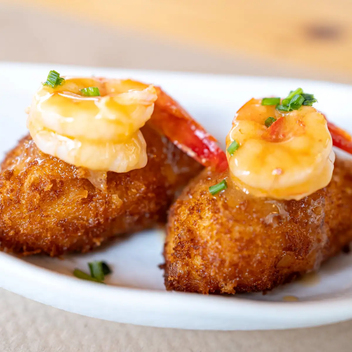 Croquetas de gambas al ajillo