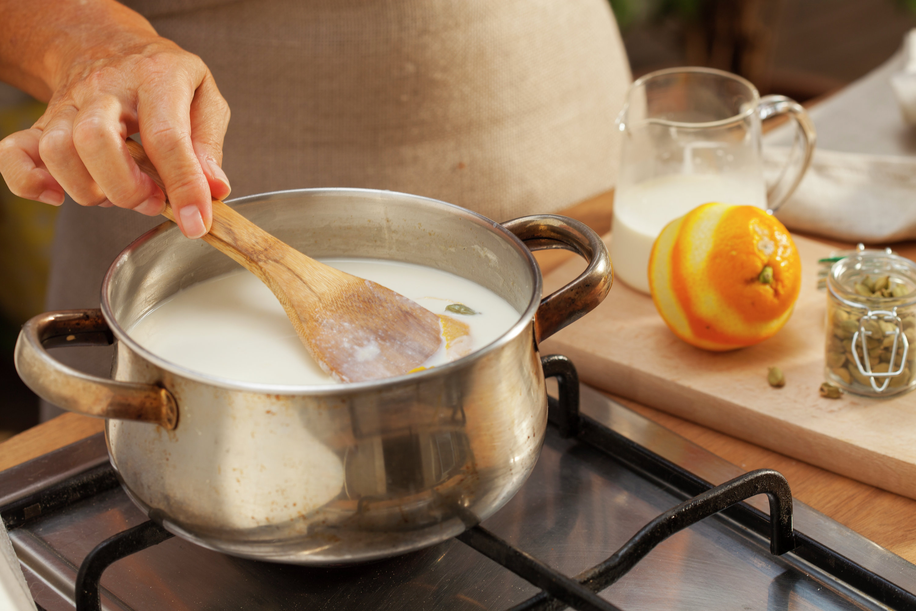 1. Infusiona la leche