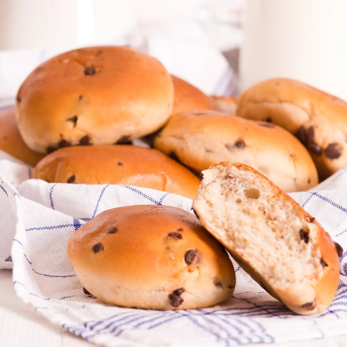 Cramiques, brioches belgas con chispas de chocolate