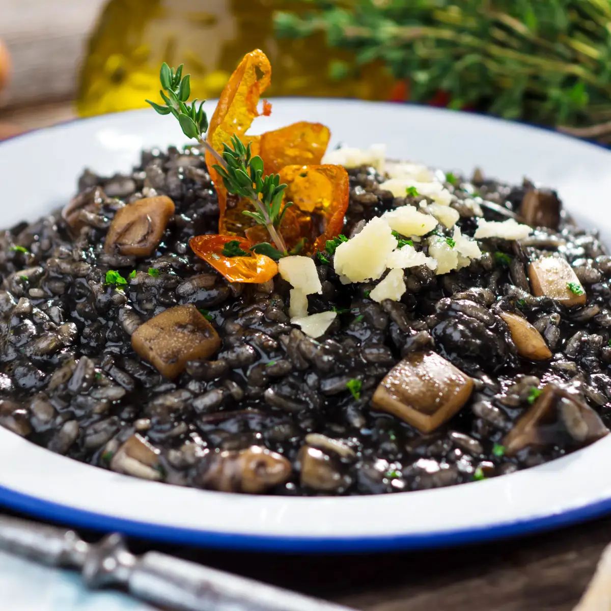 Risotto negro con sepia