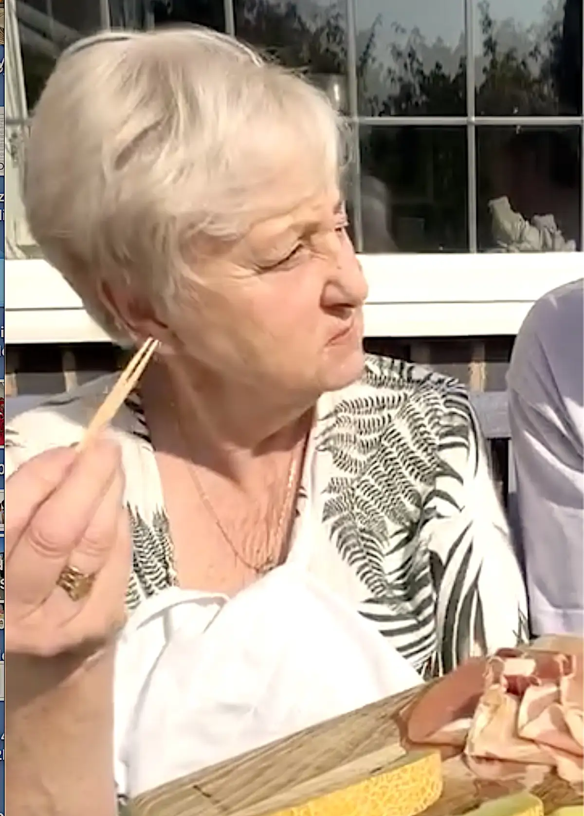 Abuela inglesa melón con jamón