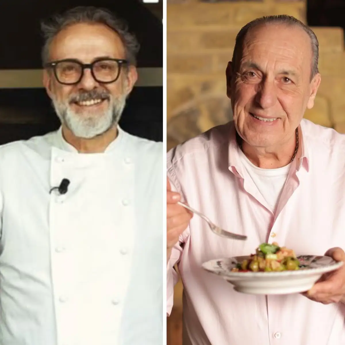 Massimo Bottura y Gennaro Contaldo