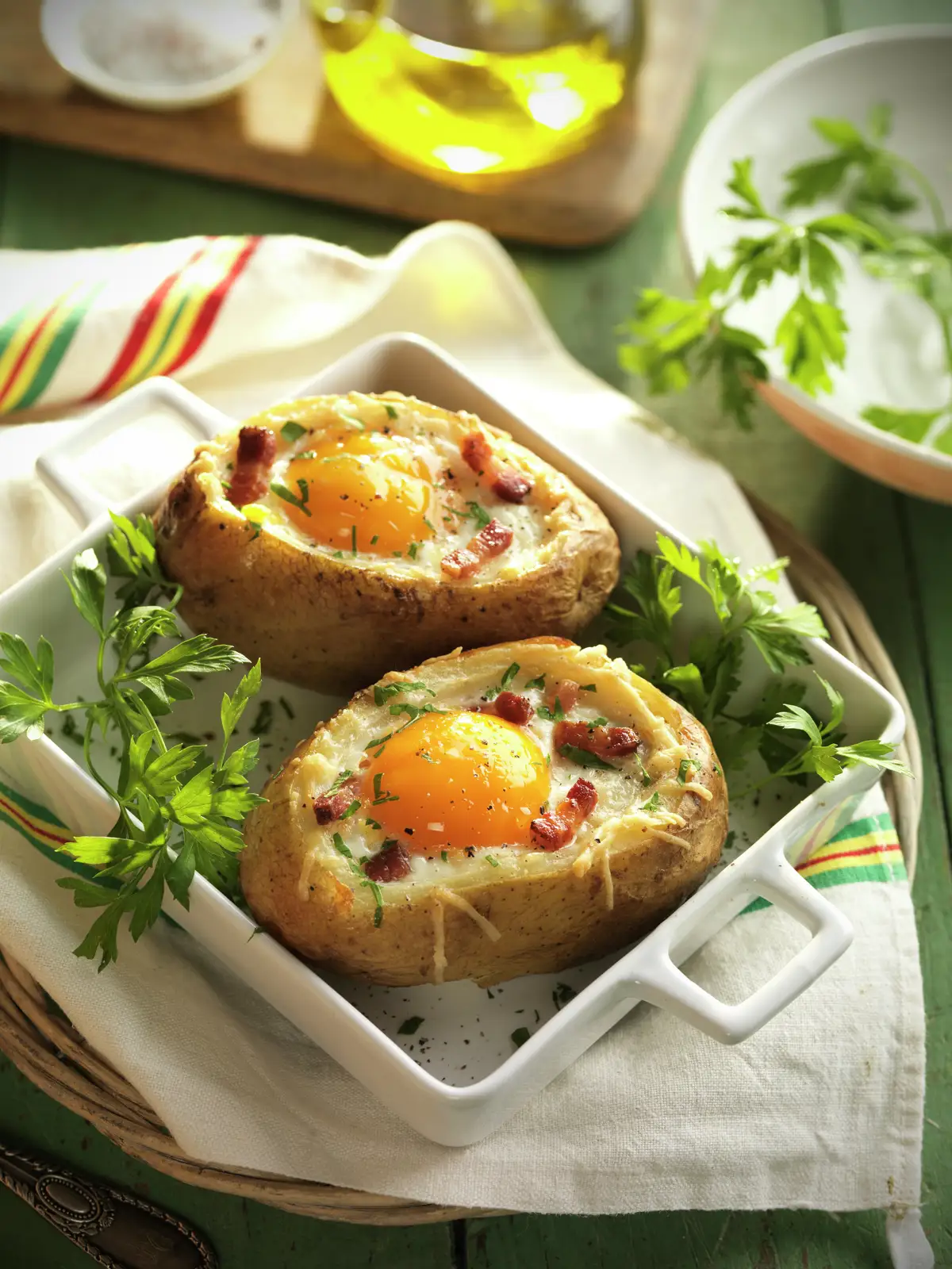 PASO A PASO PARA REALIZAR NIDOS DE PATATA RELLENOS CON BEICON Y HUEVO: RESULTADO FINAL.