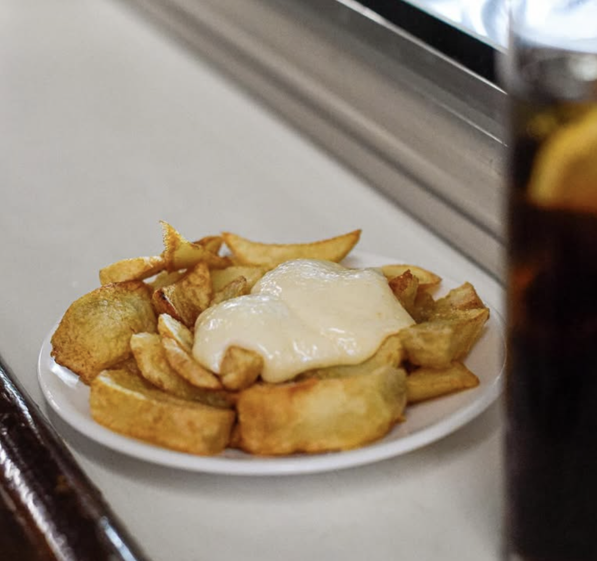 Patatas bravas. Bar Tomas Sarria