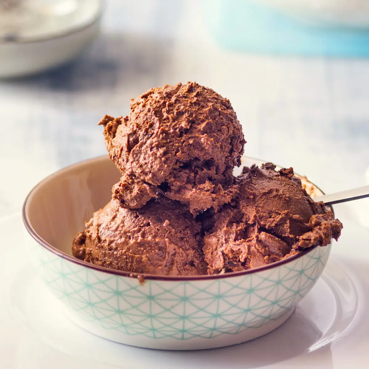 Helado de chocolate