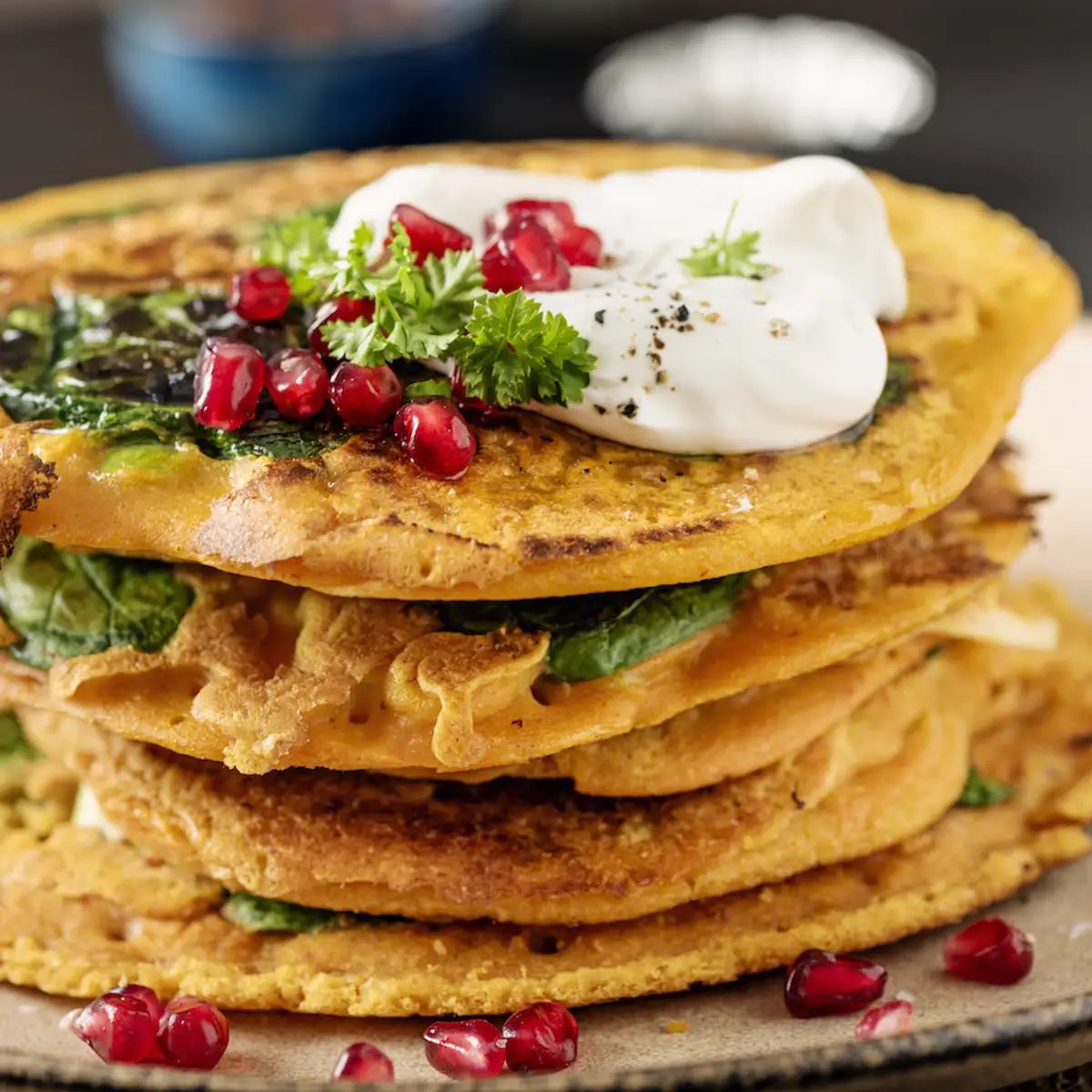 Pancakes de lentejas y avena