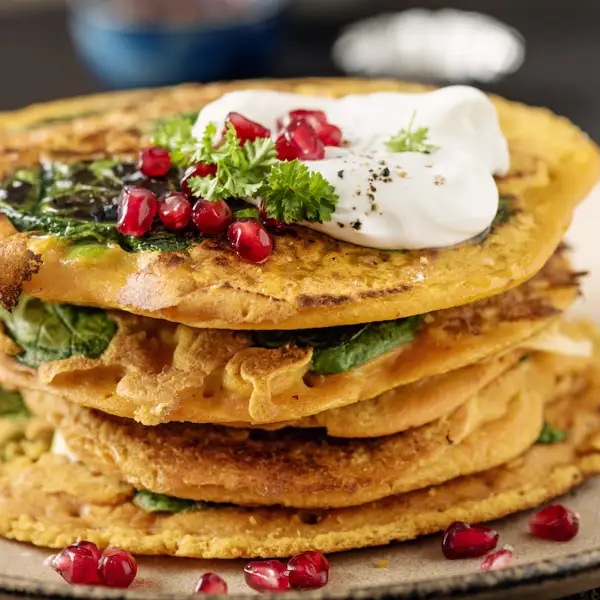 Mi nuevo desayuno saludable que también me sirve para merendar: pancakes de lenteja y avena, sin gluten ¡y en 20 minutos!