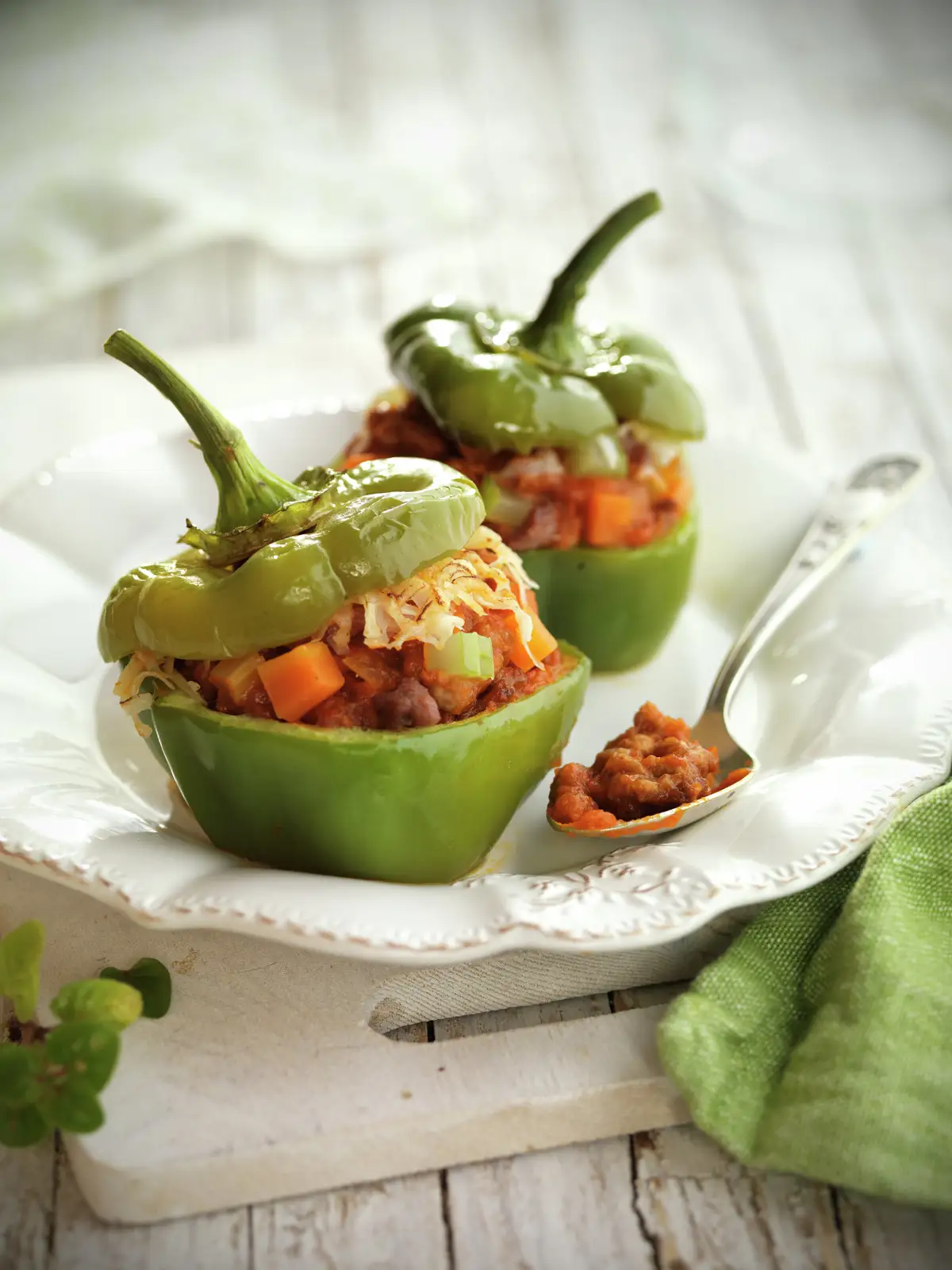 PIMIENTOS RELLENOS DE BOLOÑESA.