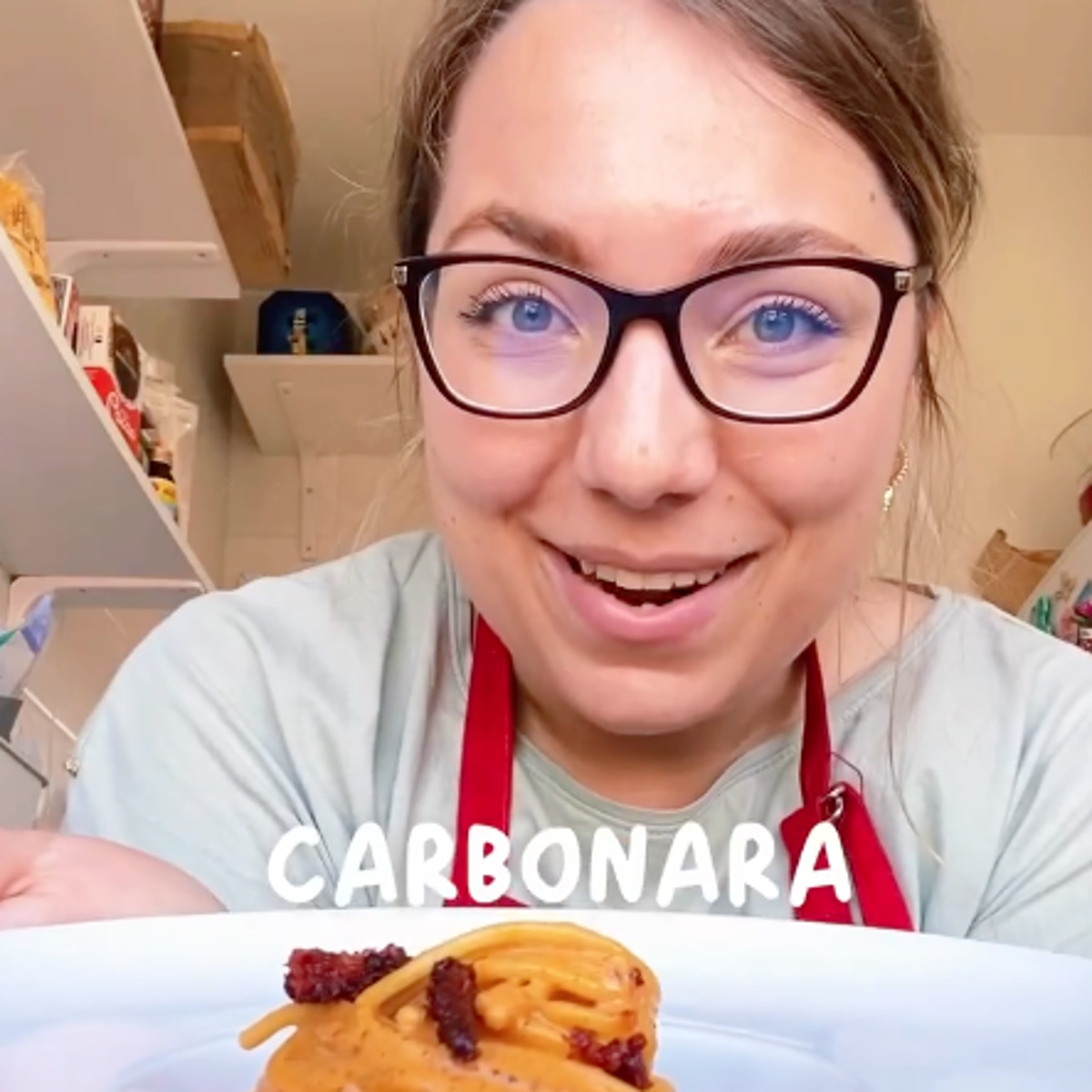Giulia Caschera. Carbonara con sobrasada