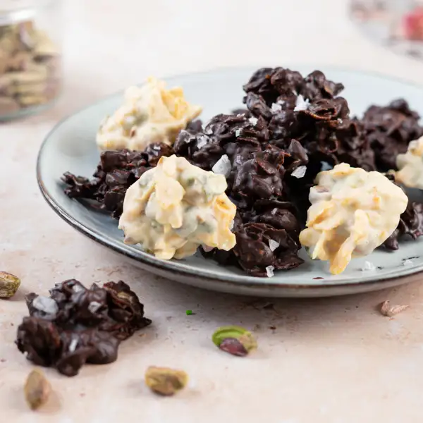 Rocas de pistacho saludables: el irresistible snack de chocolate que puedo comer sin remordimientos (con 3 ingredientes)