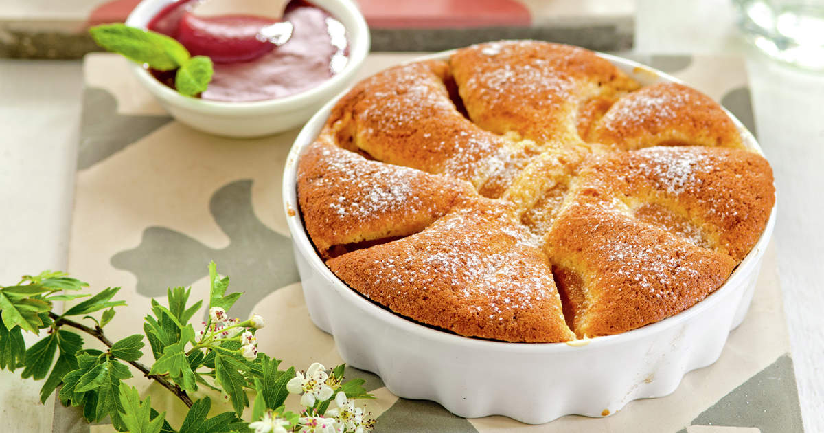 Mi postre de temporada ideal: bizcocho de albaricoques con salsa de...